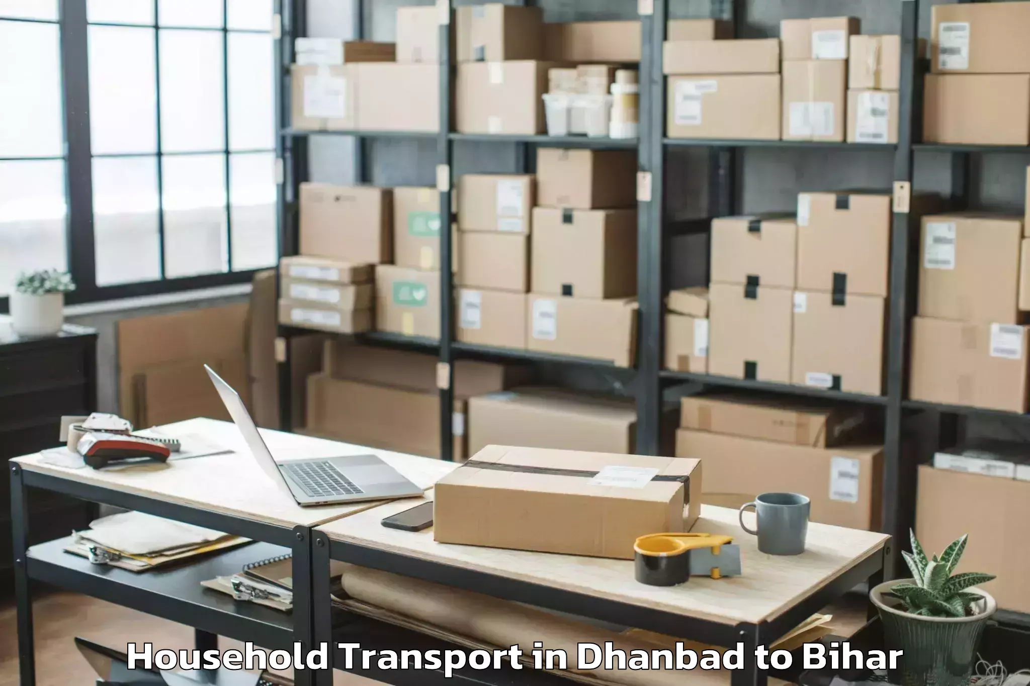 Trusted Dhanbad to Begusarai Household Transport